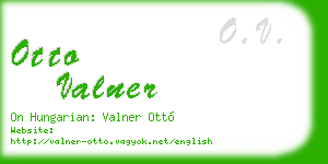 otto valner business card